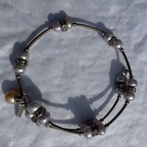 Vantel Pearl Wire wrap bracelet